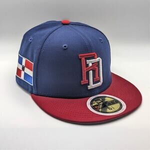 New Era 59FIFTY Dominican Republic 2023 WBC Re-Dub Fitted Hat 6 3/4 Blue Red